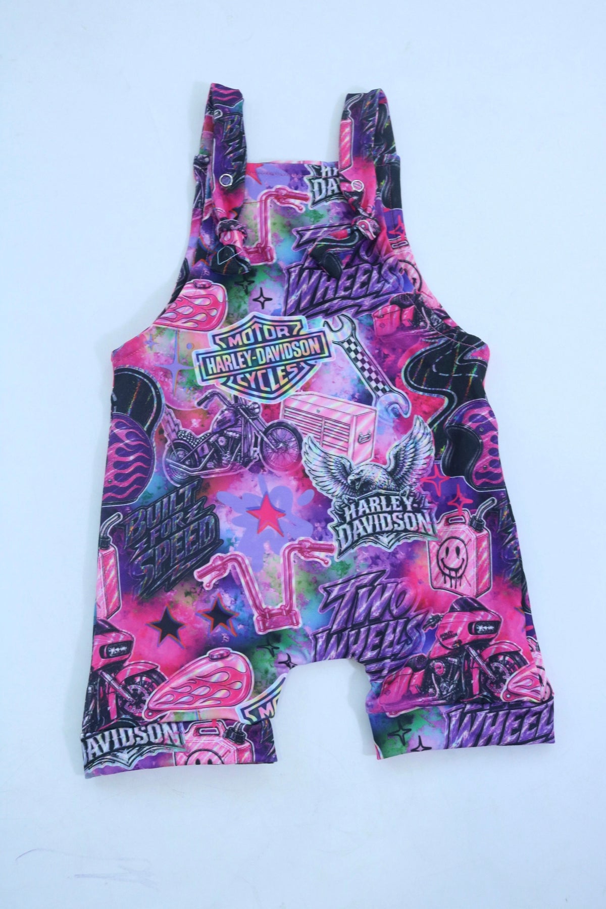 Pink HD Knotted Overalls