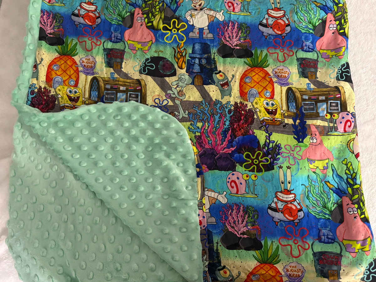 50x60 bamboo blanket- minky