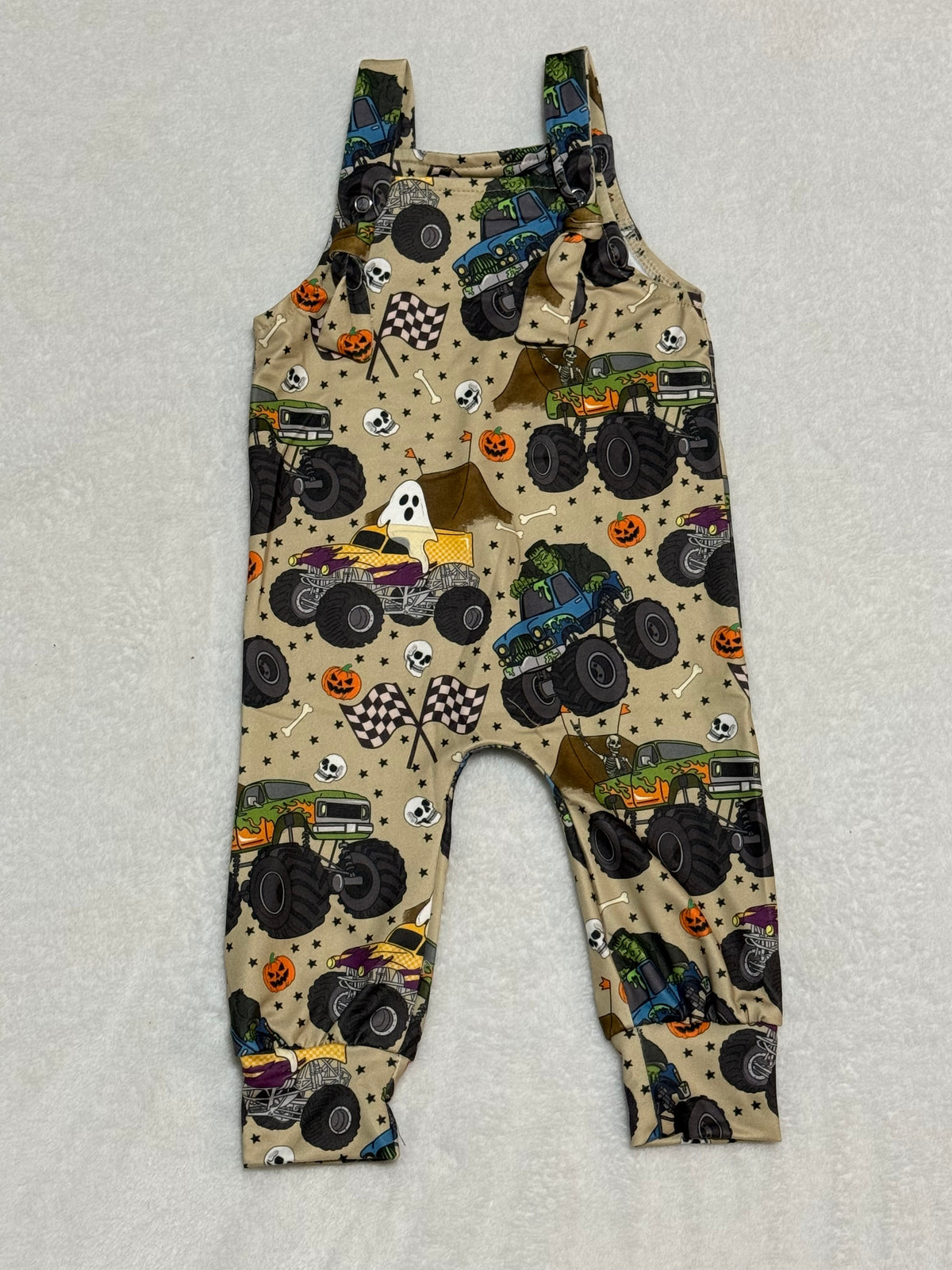 Monster Mash long knotted overalls