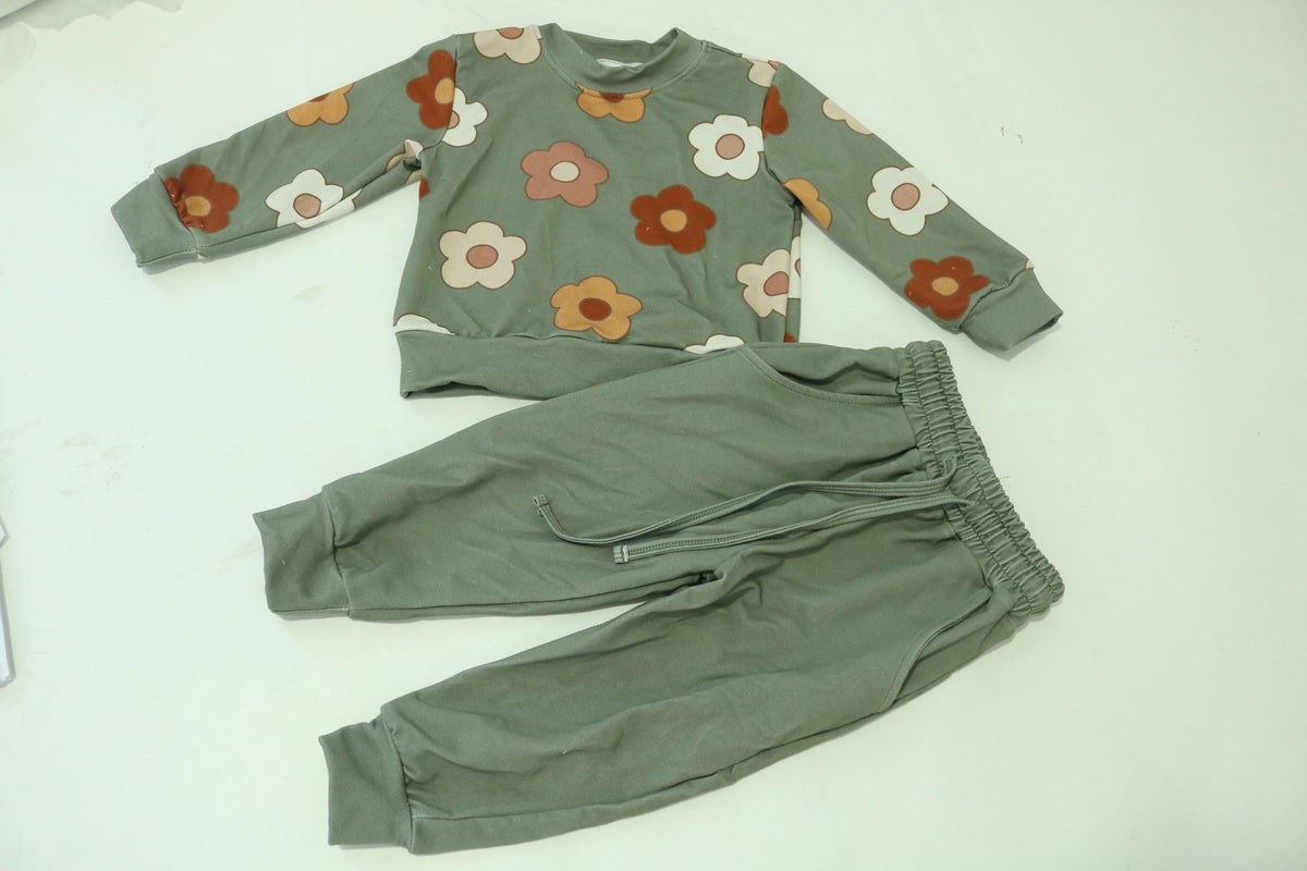 Fall Floral Crewneck Jogger Set