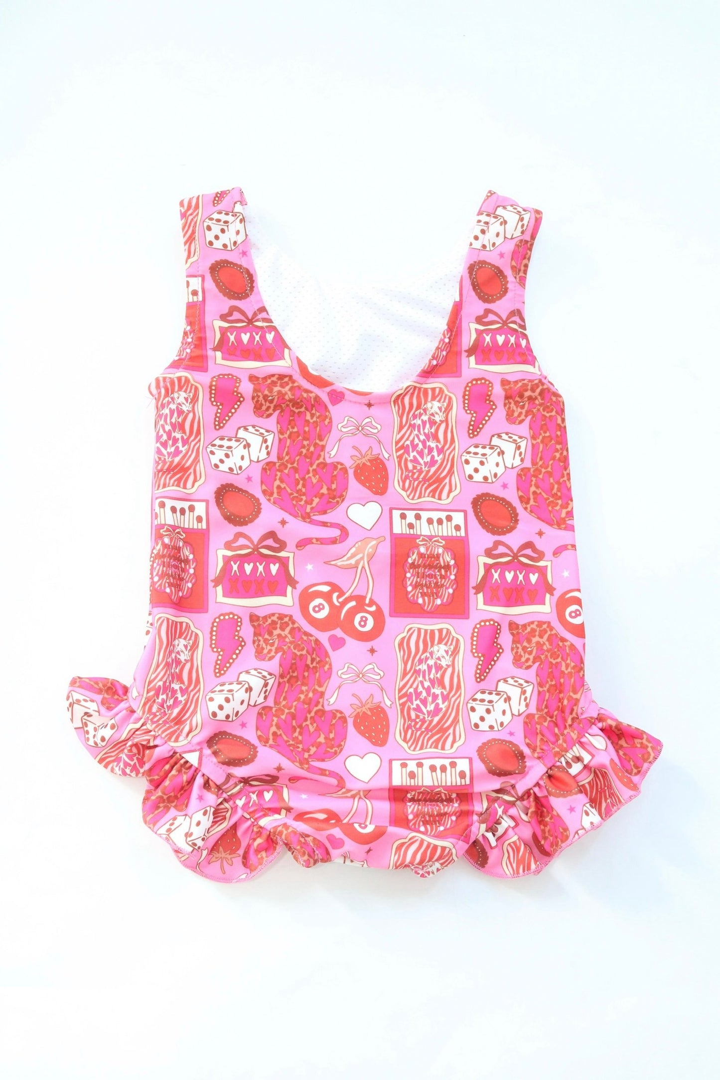 1PC Ruffled Swim