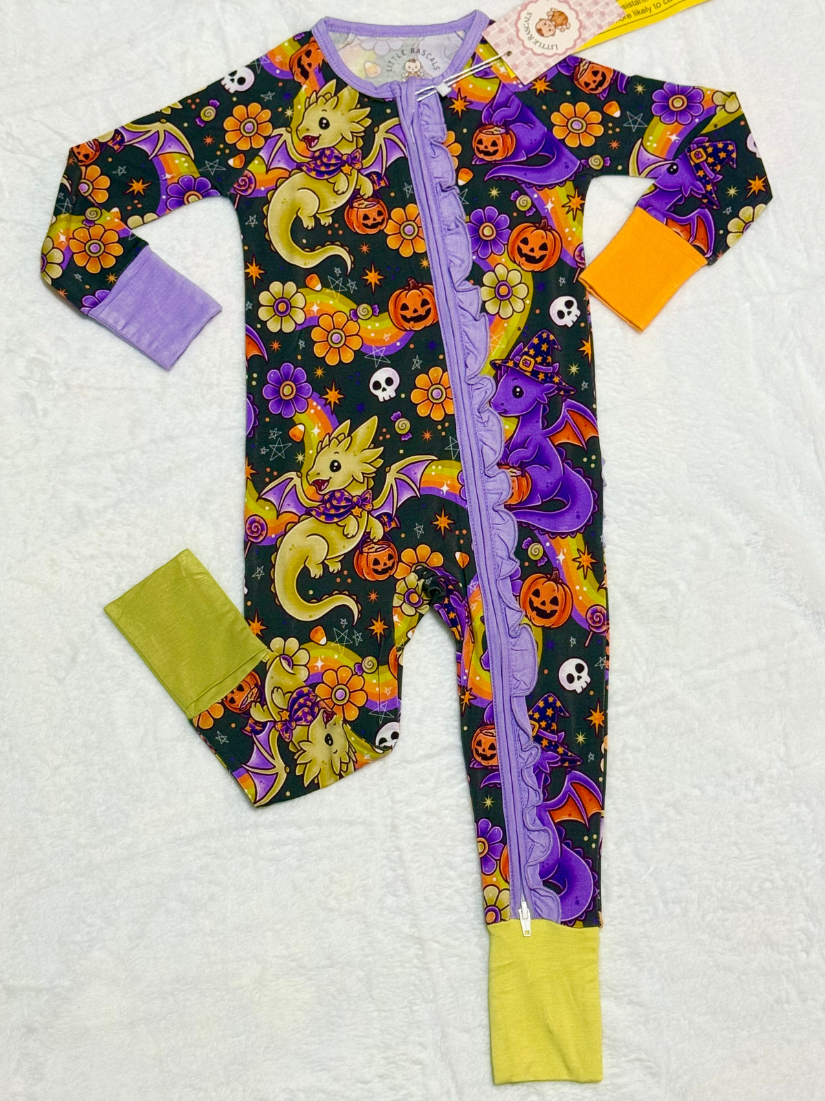 Trick or Roar Ruffled Zippy