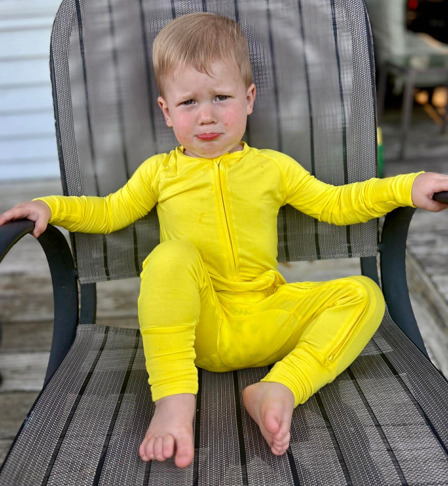 Hi-VIS Yellow Bamboo Zippy