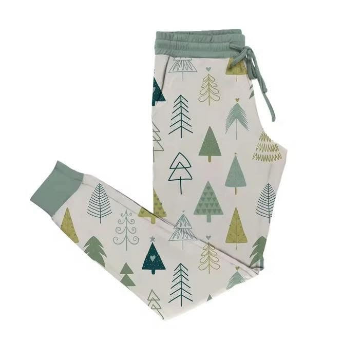 Green tree joggers