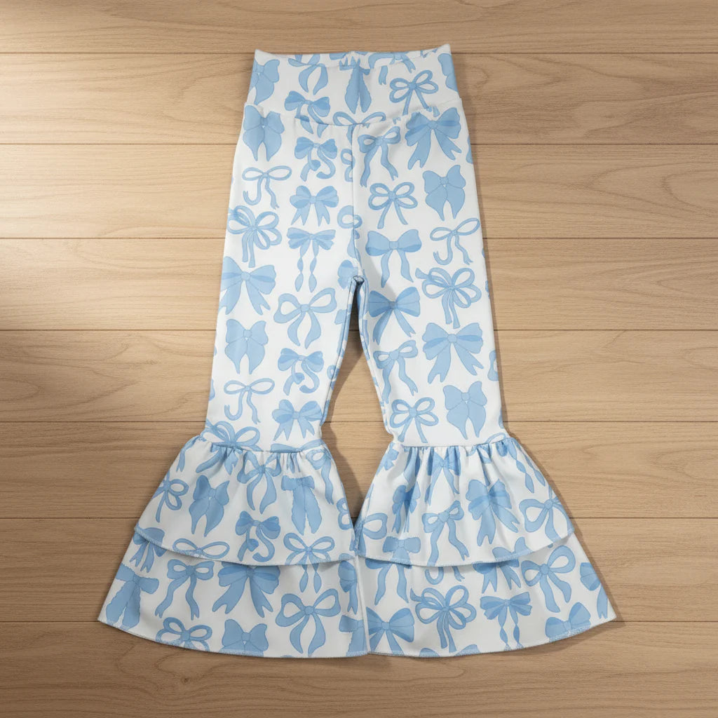 Blue Coquette Bow Bells