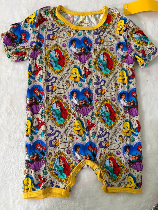 Ocean princess -Tshirt romper