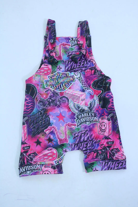 Pink HD Knotted Overalls