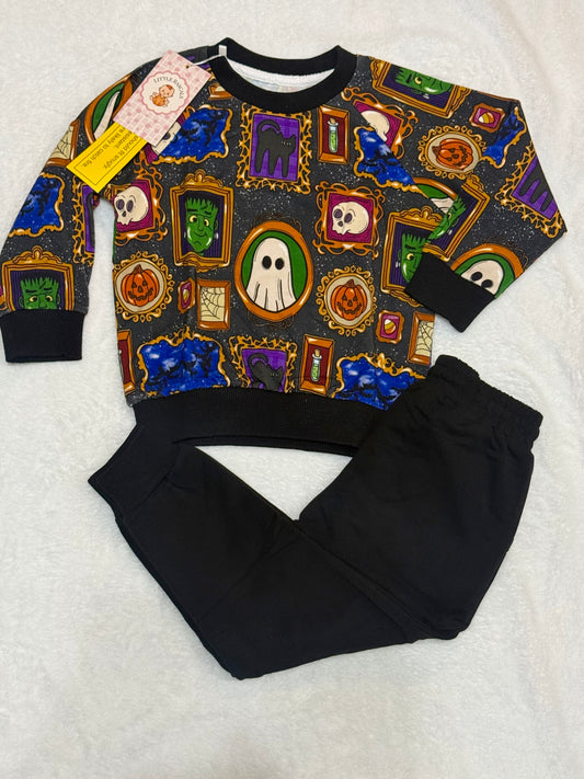 Gallery of Ghouls Crewneck Jogger Set