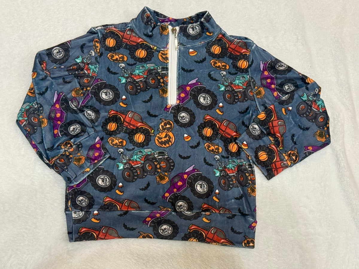 Spooky Trucks Quarterzip
