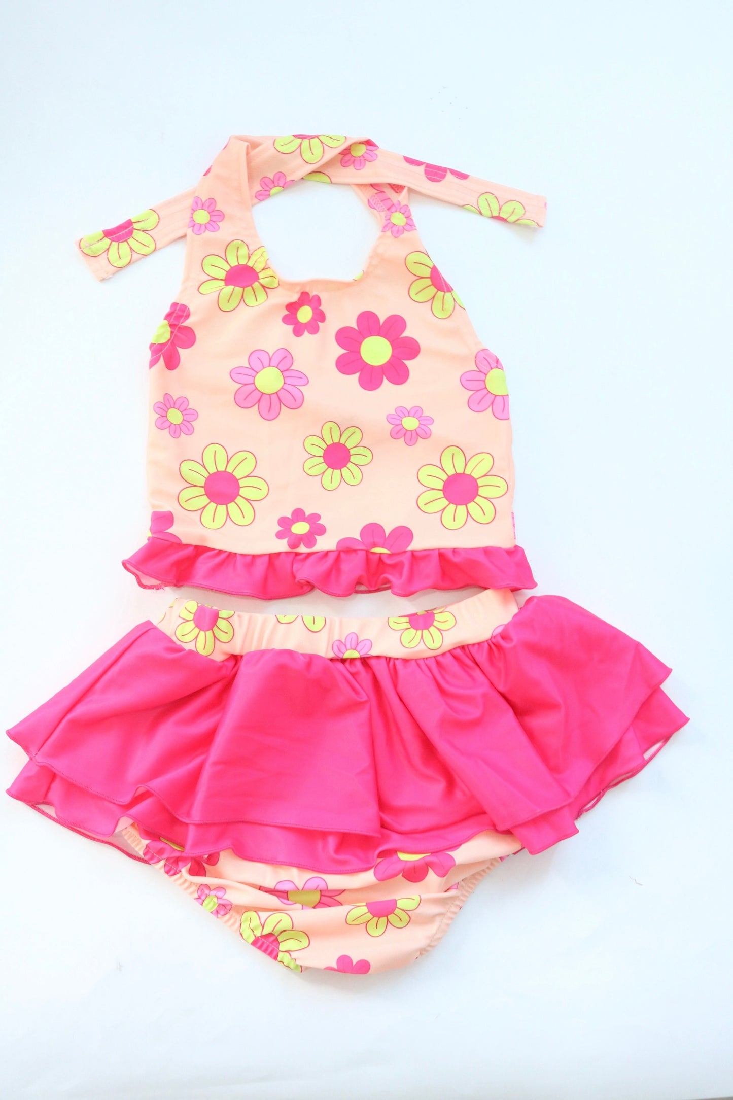 2PC Ruffled Swimsuit