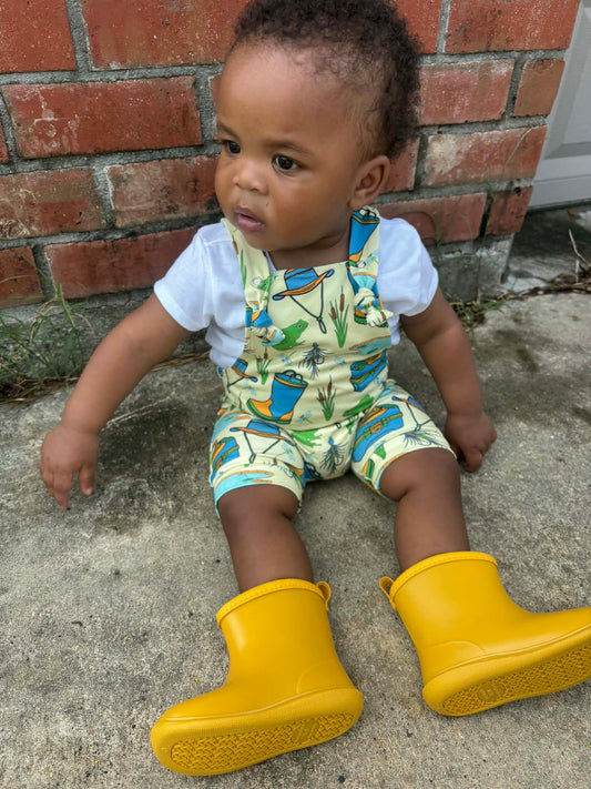 Boots & Bobbers Knotted Overalls