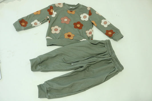 Fall Floral Crewneck Jogger Set