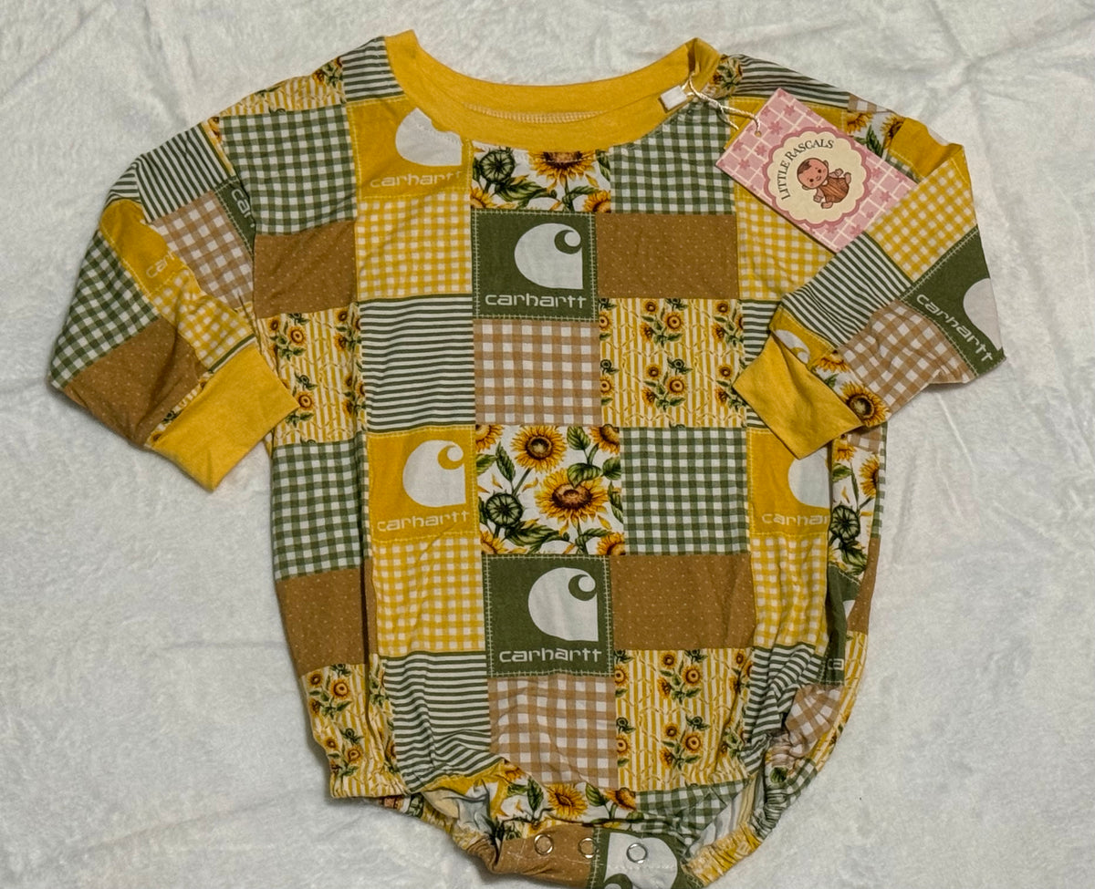Sunflowers LS bubble- SIZE DOWN