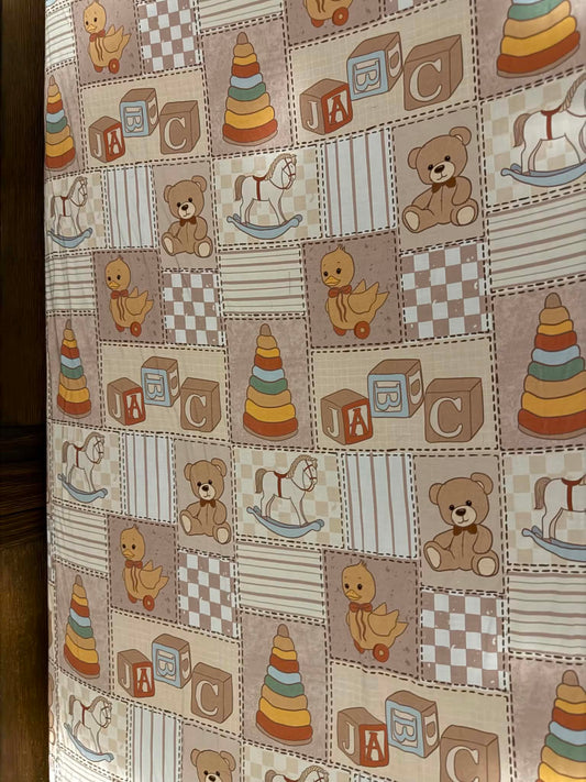 Nostalgic Nursery- Standard Crib Sheet