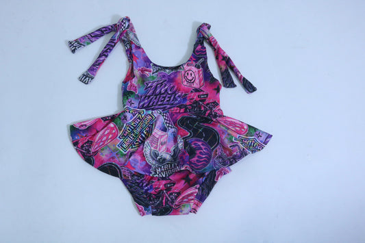 Pink HD Peplum dress- runs small