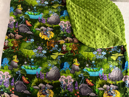 50x60 bamboo blanket- minky
