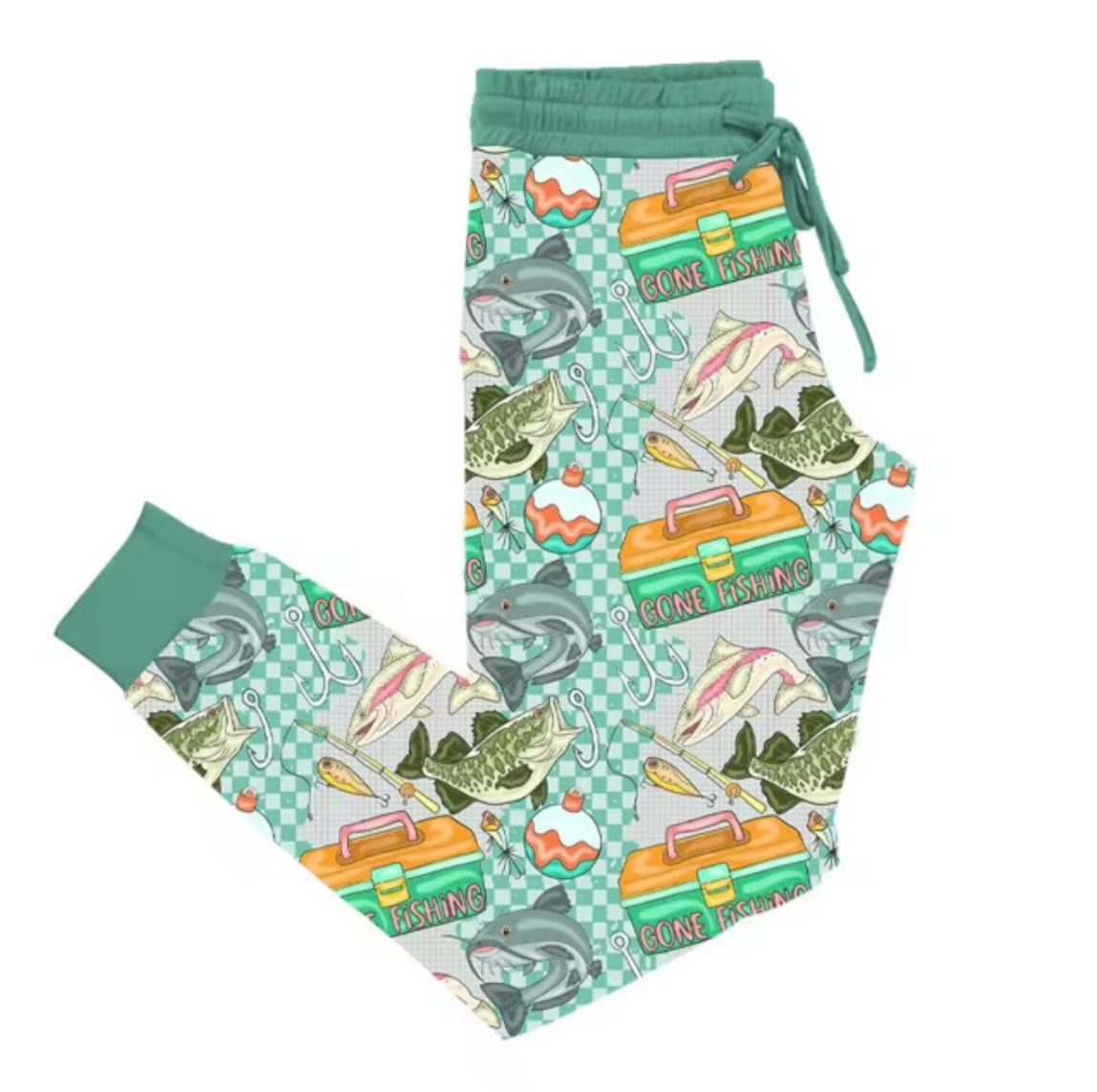Gone Fishing Adult Joggers