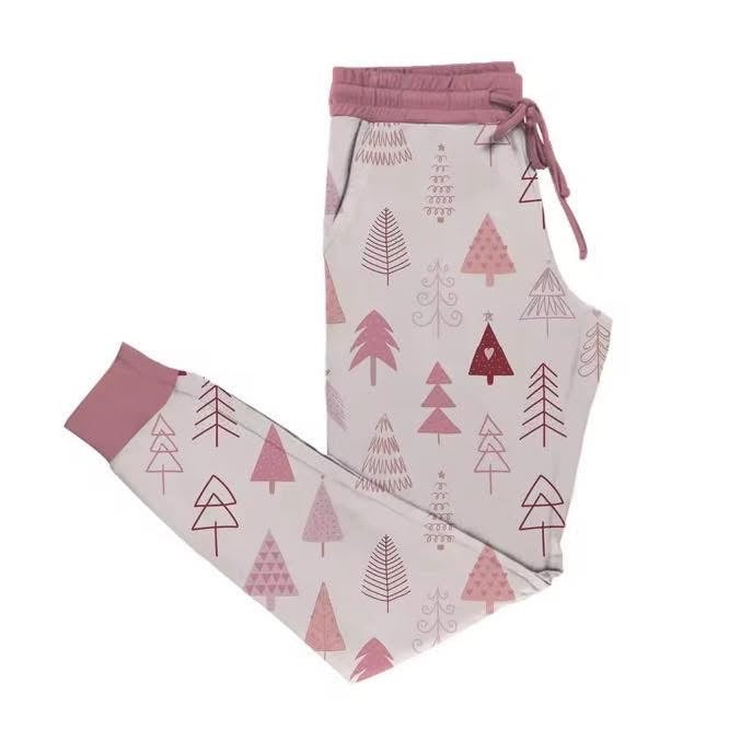 Pink tree joggers